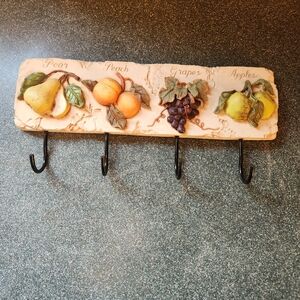 Fruit-Themed Wall Hook Decor